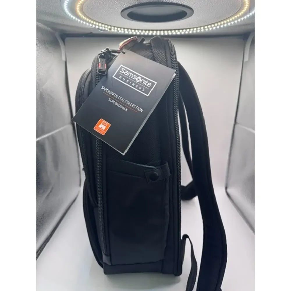 Premium Samsonite Pro Slim Backpack Black One Size, Brand New